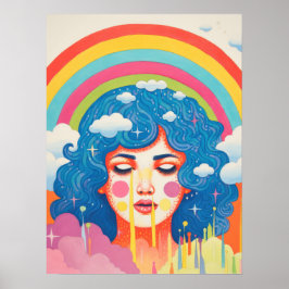 Póster Susurros celestes: La musa acariciada por el espac