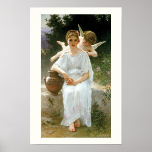 Póster Susurros de Amor, Primera Ensoñación de Bouguereau