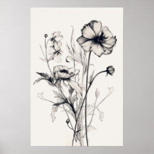 Póster Susurros de flores silvestres