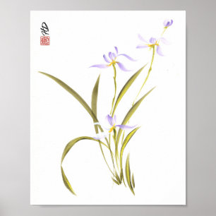 Póster Susurros de la Orquídea Matutina