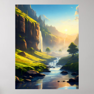 Póster "Susurros de las montañas"