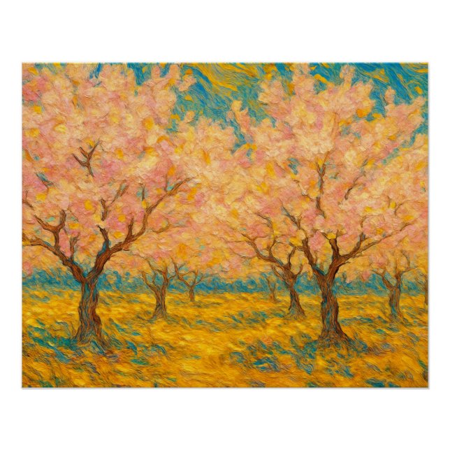 Póster Susurros de primavera en flor (Anverso)