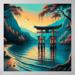 Póster "Susurros de Tranquilidad: La Puerta del Espíritu"