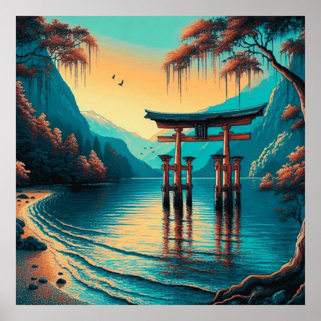Póster "Susurros de Tranquilidad: La Puerta del Espíritu" (Frente)