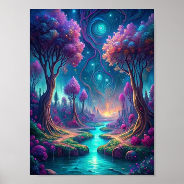 Póster "Susurros de un paisaje soñado" (Frente)