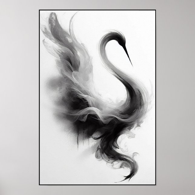 Póster Susurros de una grúa humeante Resumen (Frente)