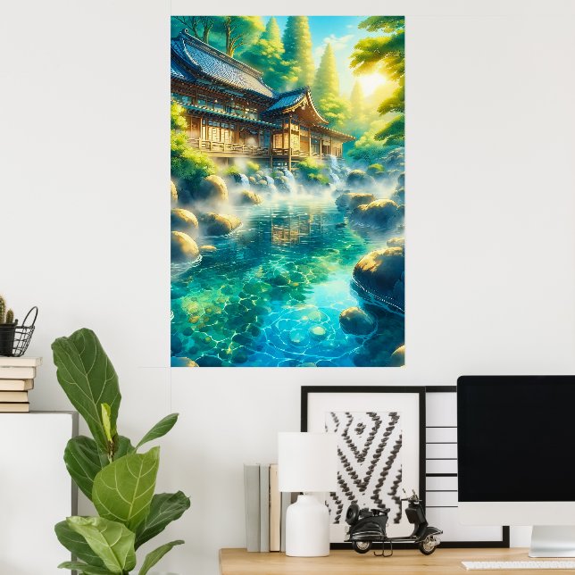 Póster Susurros del arroyo de cedro (Oficina en casa)