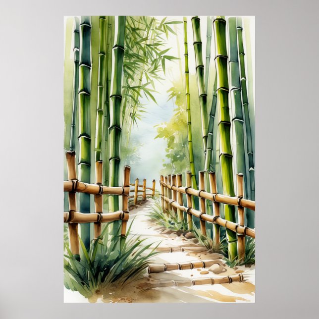 Póster Susurros del bosque de Bambú (Frente)