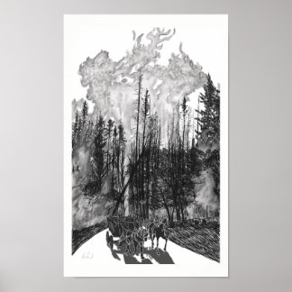 Póster Susurros del cielo 2-9 - Huyendo del campamento