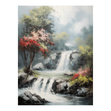 Susurros del Poster de la cascada