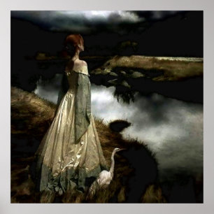 Póster "Susurros en el viento" por Edward Robert Hughes