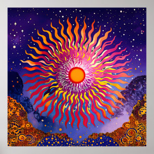 Póster "Susurros solares en el cielo" El sol