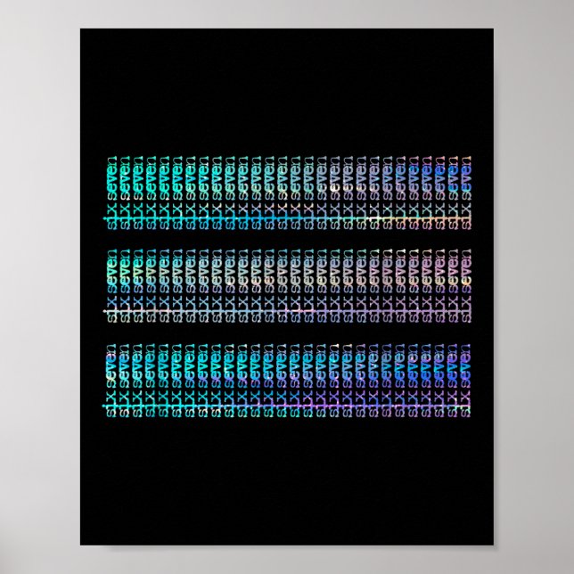 Póster Sutil 67 Seis Siete Brainrot _2  (Frente)