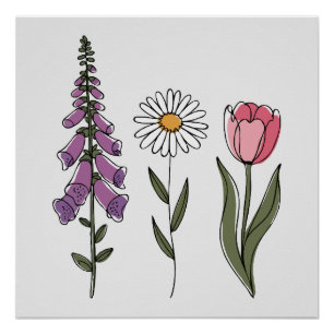 Póster Sutil Anti-Trump - Tulipán de Digitalis y Margarit