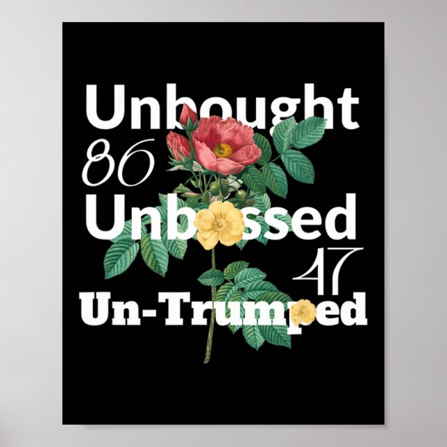 Póster Sutil Floral Sin Comprar Sin Tropiezos. 8647 R (Frente)