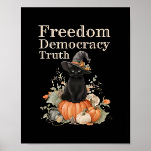 Póster Sutil Resistir Trump Libertad Democracia Verdad Br