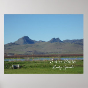 Póster Sutter Buttes Mountain Range