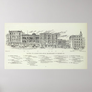 Póster Sutter North side Montgomery y Kearny