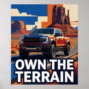 Póster SUV Premium Todo Terreno Own The Terrain