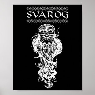 Póster Svarog Dios Pagano Eslavo Eslavos Paganismo Mitolo