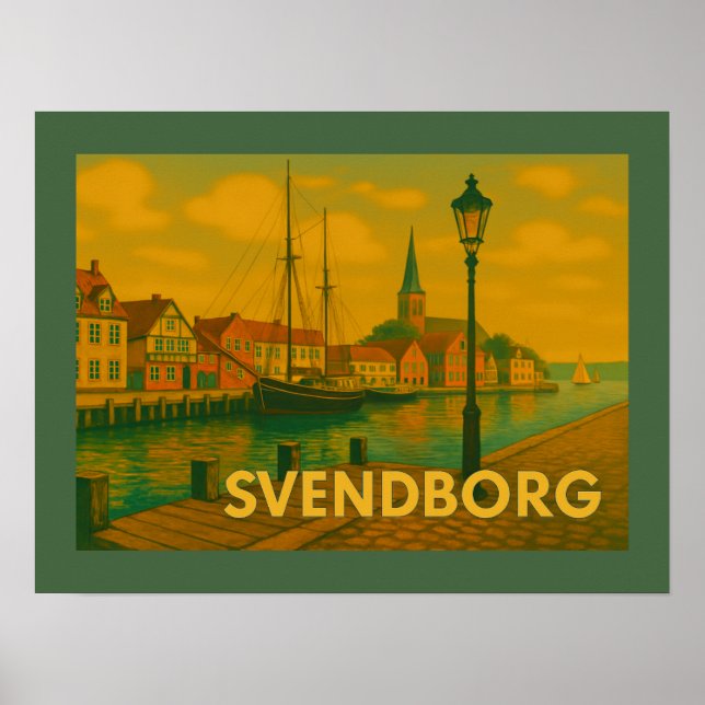 Póster Svendborg Denmark Castle (Frente)