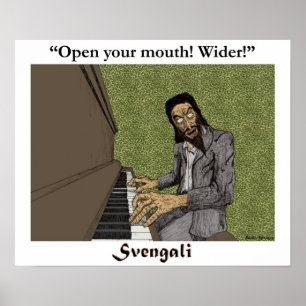 Póster Svengali en el piano
