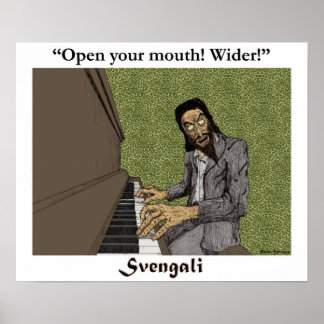 Póster Svengali en el piano