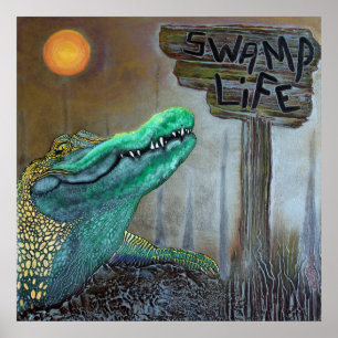 Póster Swamp Life Poster