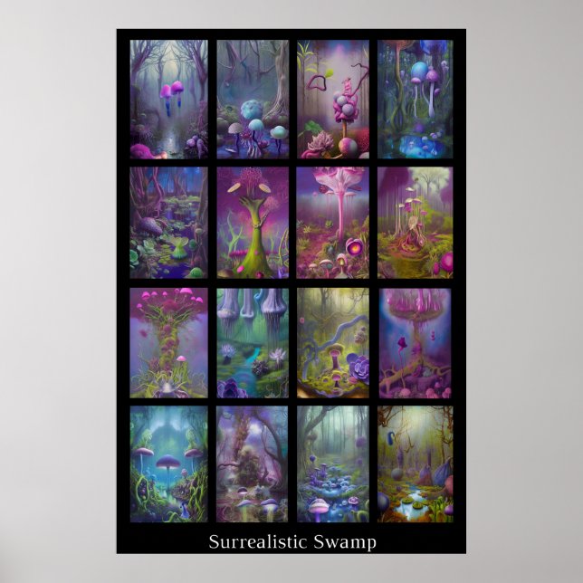 Póster Swamp surrealista (Frente)