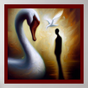 Póster Swan de animales espirituosos 1