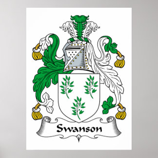 Póster Swanson Family Crest