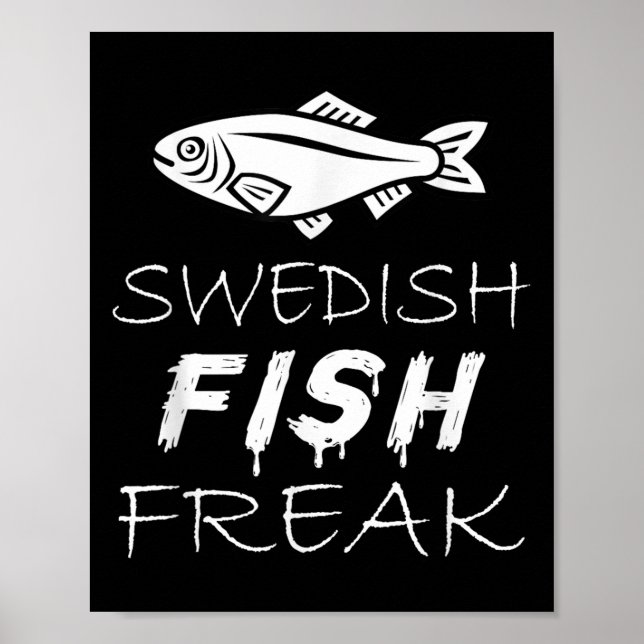 Póster Swedish Fish Freak In The Wild Funny  (Frente)
