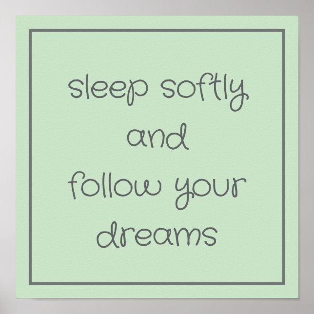 Póster Sweet Bedtime Words Wall wall wall art (Frente)