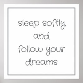Póster Sweet Bedtime Words Wall wall wall art