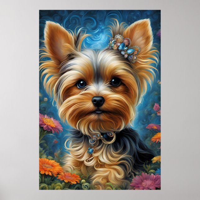 Póster Sweet Chica Yorkie (Frente)