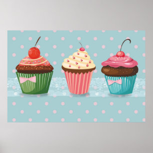 Póster Sweet Cupcake Poster