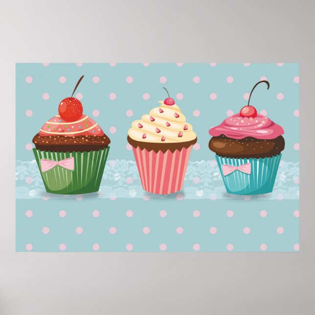 Póster Sweet Cupcake Poster (Frente)