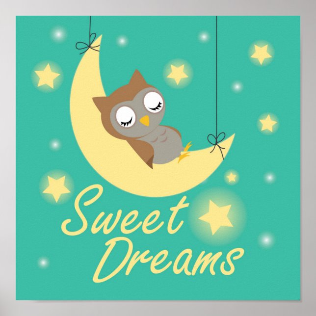 Póster Sweet Dreams diseño de deseo. (Frente)