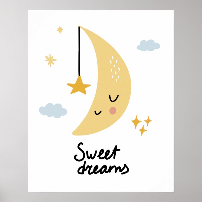 Póster Sweet Dreams Moon & Stars (Frente)