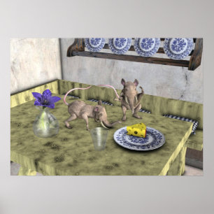 Póster Sweet Elephant Mice