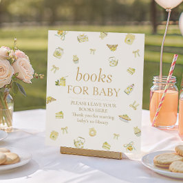 Póster Sweet Little Lemon Baby Shower Books For Baby