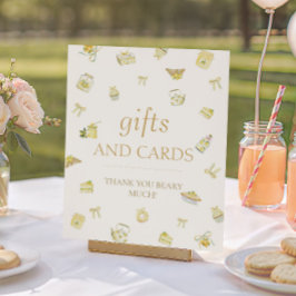 Póster Sweet Little Lemon Baby Shower Gifts and Cards