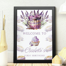 Póster Sweet One First Birthday Personalized