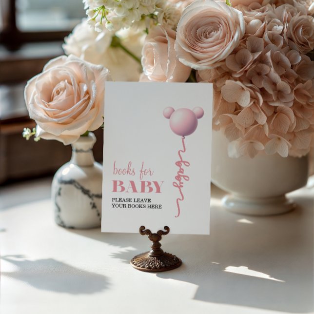 Póster Sweet Pink Bear Balloon Books for Baby Sign (Subido por el creador)