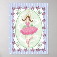 Sweet Prima Ballerina Chicas Wall Art