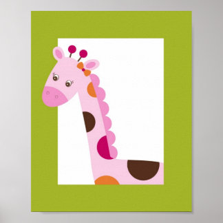 Póster Sweet Safari Jungle Animal Nursery Wall Art Print