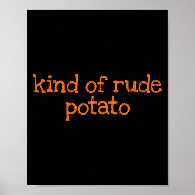 Póster Sweet Tato And Kind Of Rude Tato Funny Matching Co (Frente)