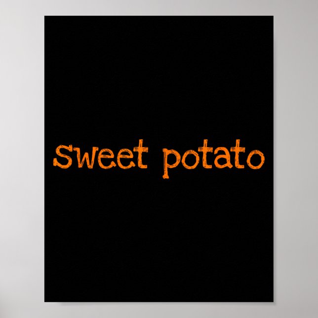 Póster Sweet Tato And Kind Of Rude Tato Funny Matching Co (Frente)