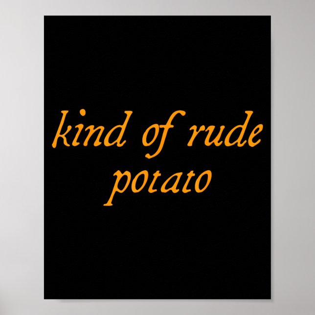 Póster Sweet Tato, Kind Of Rude Tato, Matching Thanksgivi (Frente)