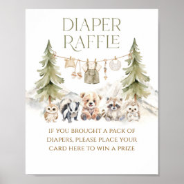 Póster Sweet Treat Woodland Adventure Boy Baby Shower